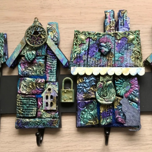 Polymer Clay House Rack